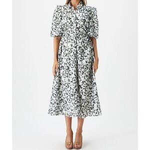 NWT Bardot Abstract Midi Shirt Dress
